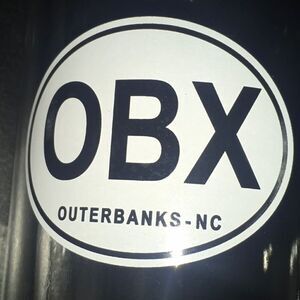 Outerbanks NC drinking glass clear glass 7” tall beer mug Beer Mug Stein OXB